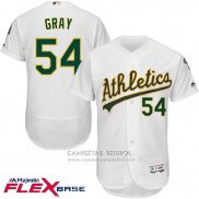 Camiseta Beisbol Hombre Oakland Athletics Sonny Gray Blanco Flex Base