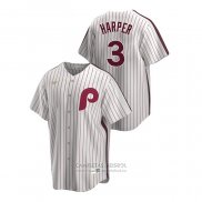 Camiseta Beisbol Hombre Philadelphia Phillies Bryce Harper Cooperstown Collection Primera Blanco