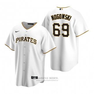 Camiseta Beisbol Hombre Pittsburgh Pirates John Nogowski Replica Primera Blanco