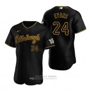 Camiseta Beisbol Hombre Pittsburgh Pirates Phillip Evans Autentico Alterno Negro