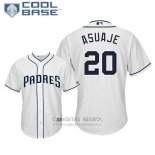 Camiseta Beisbol Hombre San Diego Padres Carlos Asuaje Cool Base Primera Blanco
