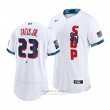 Camiseta Beisbol Hombre San Diego Padres Fernando Tatis Jr. 2021 All Star Autentico Blanco