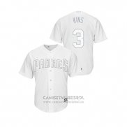 Camiseta Beisbol Hombre San Diego Padres Ian Kinsler 2019 Players Weekend Replica Blanco