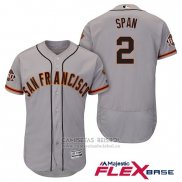 Camiseta Beisbol Hombre San Francisco Giants Denard Span Gris Flex Base