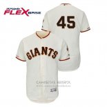 Camiseta Beisbol Hombre San Francisco Giants Derek Holland Autentico Flex Base Crema