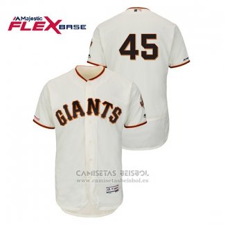 Camiseta Beisbol Hombre San Francisco Giants Derek Holland Autentico Flex Base Crema