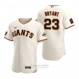 Camiseta Beisbol Hombre San Francisco Giants Kris Bryant Autentico Primera Crema