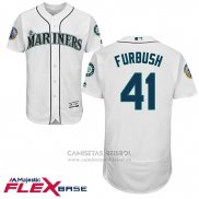 Camiseta Beisbol Hombre Seattle Mariners Charlie Furbush Blanco Ken Griffey Retirojo Flex Base