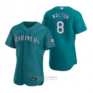 Camiseta Beisbol Hombre Seattle Mariners Donovan Walton Autentico Alterno Verde