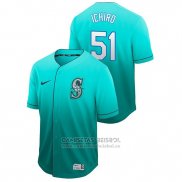 Camiseta Beisbol Hombre Seattle Mariners Ichiro Suzuki Fade Autentico Verde