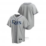 Camiseta Beisbol Hombre Tampa Bay Rays 2020 Road Replica Gris