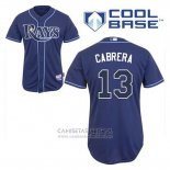 Camiseta Beisbol Hombre Tampa Bay Rays Asdrubal Cabrera 13 Alterno Cool Base Azul