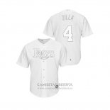 Camiseta Beisbol Hombre Tampa Bay Rays Blake Snell 2019 Players Weekend Replica Blanco