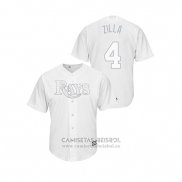 Camiseta Beisbol Hombre Tampa Bay Rays Blake Snell 2019 Players Weekend Replica Blanco