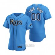 Camiseta Beisbol Hombre Tampa Bay Rays Personalizada Autentico 2020 Alterno Azul