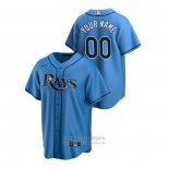 Camiseta Beisbol Hombre Tampa Bay Rays Personalizada Replica Alterno Azul