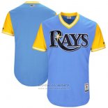Camiseta Beisbol Hombre Tampa Bay Rays Players Weekend 2017 Personalizada Azul