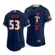 Camiseta Beisbol Hombre Texas Rangers Adolis Garcia 2021 All Star Autentico Azul