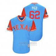 Camiseta Beisbol Hombre Texas Rangers Jose Leclerc 2018 LLWS Players Weekend Pico Azul