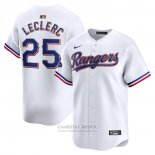 Camiseta Beisbol Hombre Texas Rangers Jose Leclerc 2024 Oro Collection Limited Blanco