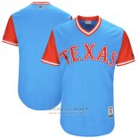 Camiseta Beisbol Hombre Texas Rangers Players Weekend 2017 Personalizada Azul
