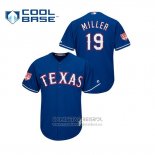 Camiseta Beisbol Hombre Texas Rangers Shelby Miller 2019 Entrenamiento de Primavera Cool Base Azul