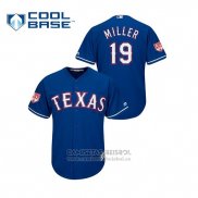 Camiseta Beisbol Hombre Texas Rangers Shelby Miller 2019 Entrenamiento de Primavera Cool Base Azul