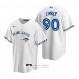 Camiseta Beisbol Hombre Toronto Blue Jays Adam Cimber Replica Primera Blanco Azul