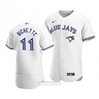 Camiseta Beisbol Hombre Toronto Blue Jays Bo Bichette Autentico Primera Blanco