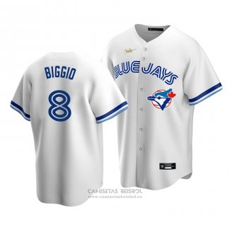 Camiseta Beisbol Hombre Toronto Blue Jays Cavan Biggio Cooperstown Collection Primera Blanco