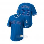 Camiseta Beisbol Hombre Toronto Blue Jays Chase Anderson Cooperstown Collection Azul