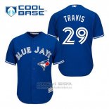 Camiseta Beisbol Hombre Toronto Blue Jays Devon Travis 29 Azul Alterno Cool Base