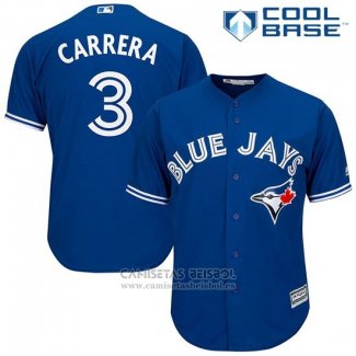 Camiseta Beisbol Hombre Toronto Blue Jays Ezequiel Carrera Cool Base