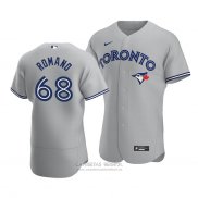 Camiseta Beisbol Hombre Toronto Blue Jays Jordan Romano Autentico Road Gris