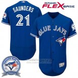 Camiseta Beisbol Hombre Toronto Blue Jays Michael Saunders 21 Flex Base