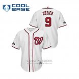 Camiseta Beisbol Hombre Washington Nationals Brian Dozier 2019 Postemporada Cool Base Blanco