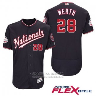 Camiseta Beisbol Hombre Washington Nationals Jayson Werth Azul 2018 All Star Alterno Flex Base