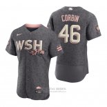 Camiseta Beisbol Hombre Washington Nationals Patrick Corbin 2022 City Connect Autentico Gris