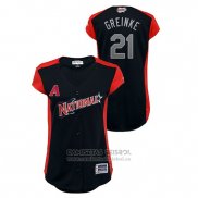 Camiseta Beisbol Mujer Arizona Diamondbacks 2019 All Star Workout National League Zack Greinke Azul