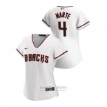 Camiseta Beisbol Mujer Arizona Diamondbacks Ketel Marte 2020 Replica Primera Blanco