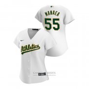 Camiseta Beisbol Mujer Oakland Athletics Sean Manaea 2020 Replica Primera Blanco