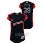 Camiseta Beisbol Mujer San Diego Padres 2019 All Star Workout National League Kirby Yates Azul