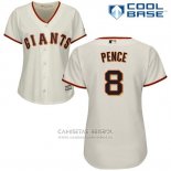 Camiseta Beisbol Mujer San Francisco Giants San Francisco Hunter Pence Cool Base Crema