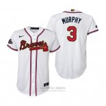 Camiseta Beisbol Nino Atlanta Braves Dale Murphy 2022 Gold Program Replica Blanco