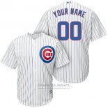 Camiseta Beisbol Nino Chicago Cubs Personalizada Blanco
