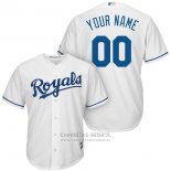 Camiseta Beisbol Nino Kansas City Royals Personalizada Blanco