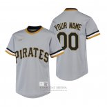 Camiseta Beisbol Nino Pittsburgh Pirates Personalizada Cooperstown Collection Road Gris