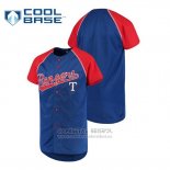 Camiseta Beisbol Nino Texas Rangers Personalizada Stitches Azul