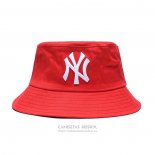 Sombrero Pescador New York Yankees Rojo