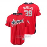 Camiseta Beisbol Hombre All Star Cardinals Miles Mikolas 2018 Home Run Derby National League Rojo